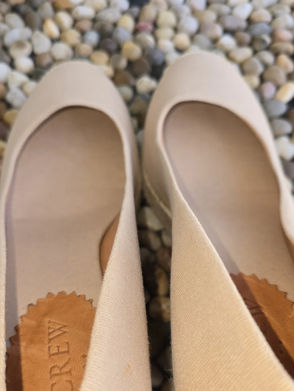 NWOT J. Crew Canvas Espadrille Wedges Size 8